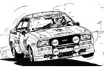 automobil cartoon opel commodore