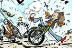 Motorrad cartoon