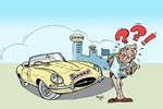 Oldtimer Illustration EU-Brief