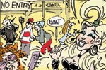 Corporate Comic Union Investment Eventagenten