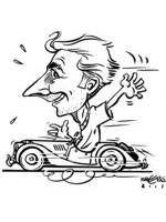 Karikatur Schnellzeichnung Auto
