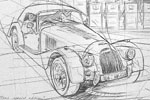 Morgan Le Mans Auto Bleistift