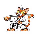 Imagefigur Karate Neko