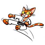 Imagefigur Karate Neko