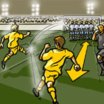 Illustration Vortrag Fußball