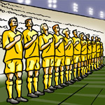 Illustration vortrag fußball